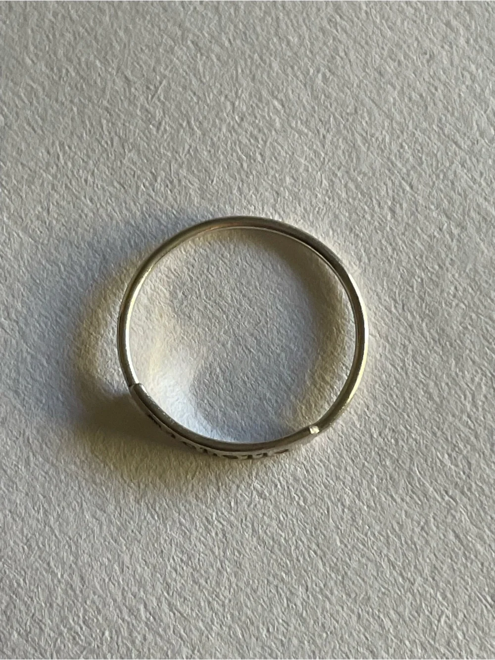 Personalized hand stamped 'michelle' 925 sterling Silver Name Ring